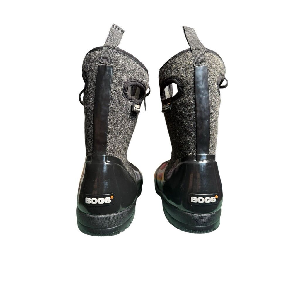 Bogs Women’s Sidney Wool Waterproof Snow Boots Black Size 9 - Picture 4 of 9